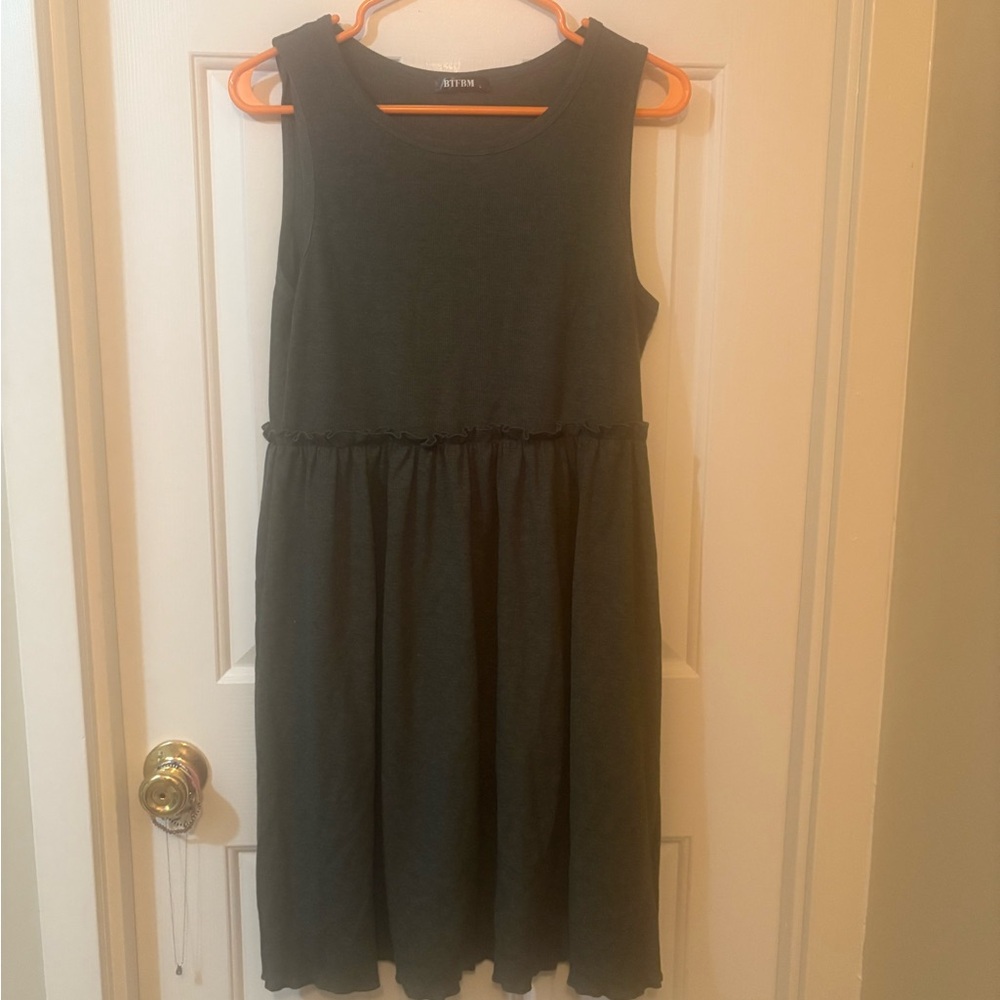 Dark Gray Sleeveless Dress